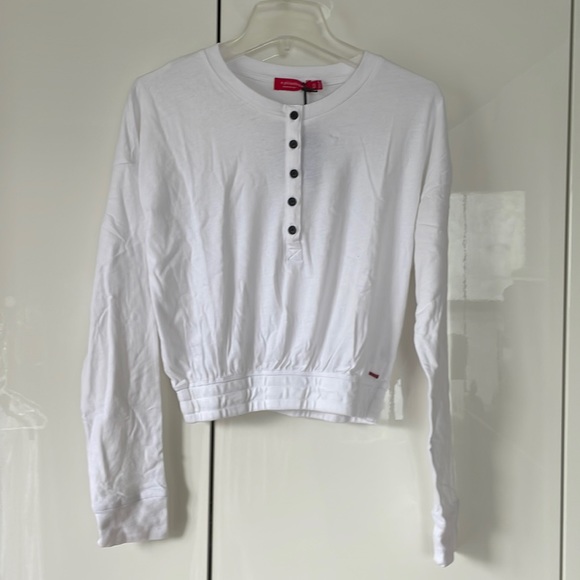 n-Philanthropy Beijing HenleyTop in White Size-Small NWT - Picture 1 of 15